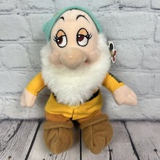 Walt Disney Snow White Dwarf Mouseketoys W/Tag 8  Plush Bean Bag BASHFUL