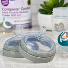 Parent's Choice Simplyst Baby Bottle Nipple Nipples 6+ Months Medium Flow x 2 Nu