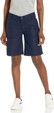Carhartt Loose Fit Shorts Women's Size 16 Blue Canvas Rugged Work Uniform