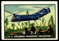 1952 Topps Wings #59 H-21 Air Force Transport Helicopter EX-EXMINT