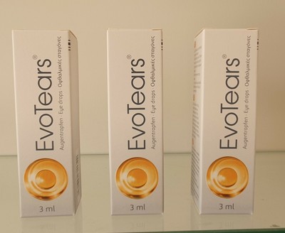 3 box EVOTEARS (novatears) Eye Drops 3ml. Moisturizing Dry Eye | eBay
