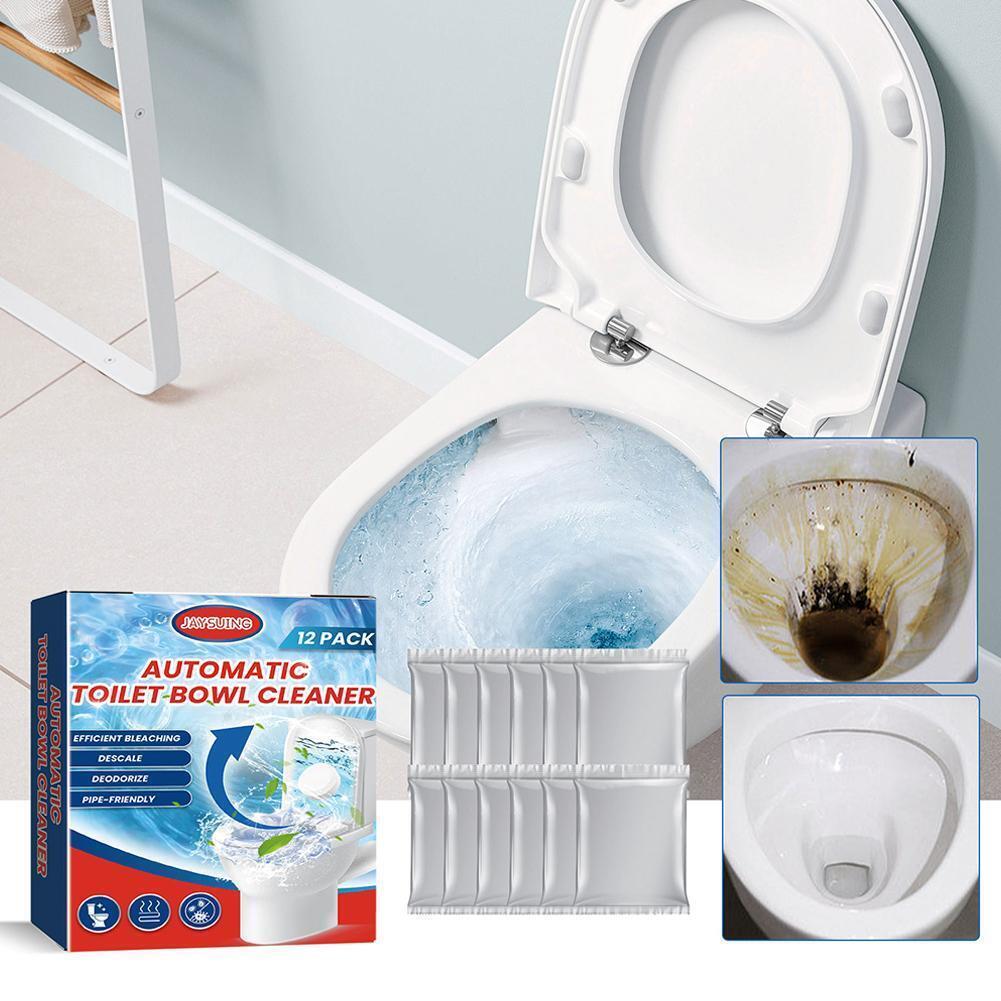 12pcs Toilet Bowl Cleaner Tablets Cistern Bowl grime Limescale WC Tabs