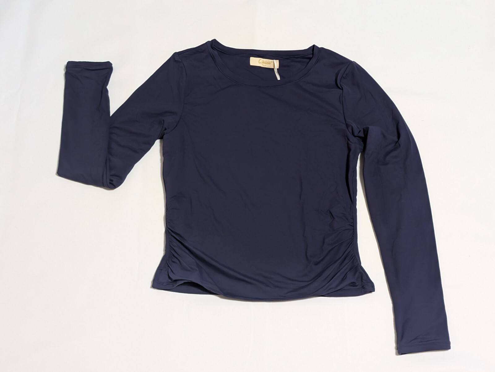 Women's Long-Sleeve Shirt Blue Medium/Large New Qinsen Work