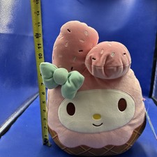NWT Squishmallows 12" My Melody Ice Cream Waffle Cone Plush Hello Kitty