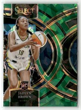 2024 Panini Select WNBA #181 Jaelyn Brown Prizms Green Ice