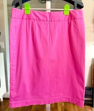 Lilly Pulitzer Vintage Pink Lined Cotton Skirt White Label Size 10 RARE FIND 