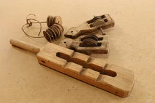 Vintage Decoration Rustic Primitive Wood Weaving Loom Parts Farmhouse 19th.