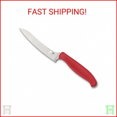 Spyderco Z-Cut Kitchen Knife with 4.4'' Pointed Tip CTS BD1N Stainless Steel Blad