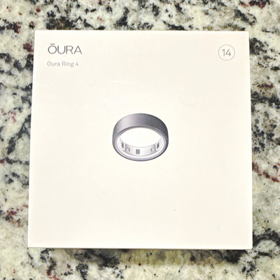 Oura Oura Ring 4 Activity Tracker Size 14 Silver for Unisex Adults