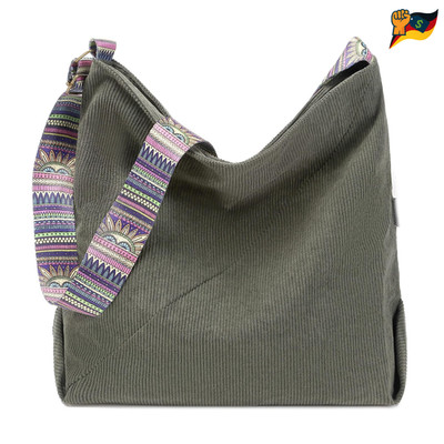 Handtasche Cord Taschen Groß shopper Tote Bag schultertasche Crossbody Bag 40 6