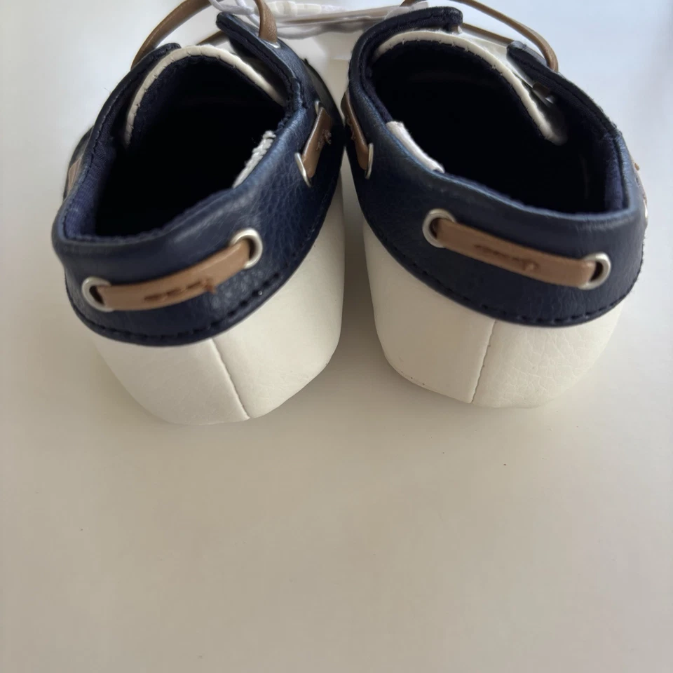 Janie и Jack Baby мальчика Оксфорд мокасины 3-6 М мягкий искусственной кожи кроватки туфли $42 - Изображение 3 из 4