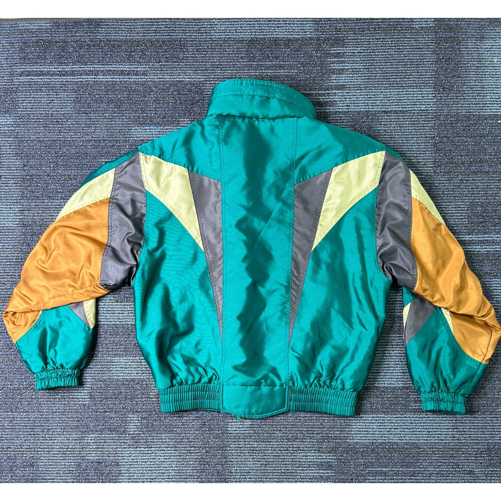 Vintage Descente 2 Piece Ski Suit Mens Jacket M Pants 30 Teal Colorblock 80s 90s image 4