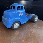1950s MARX HI-WAY EXPRESS VAN LINES TRACTOR SEMI CAB TRUCK BLUE 1:16 STANDARD