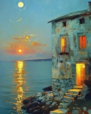 Paint by Numbers for Adults Beginner, Scenery Acrylic 16x20 inches, PB149-1