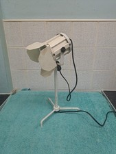 Studio Movie Camera Desk Lamp Light Film - White Metal Retro Camera - Working 