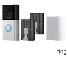 Ring Doorbell Plus with Chime and Additional Quick Release Battery - Brand New