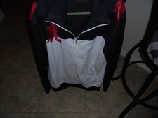 VESTE ORIGINALE XXL RE; VERBE AVEC COUCHER DE SOLEIL EN CUIR ET ÉCRITURE ASIATIQUE