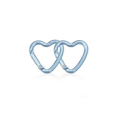 munkees Heart-Shaped Carabiners Key Chain Backpack Buckle, Fashion, Aluminum All