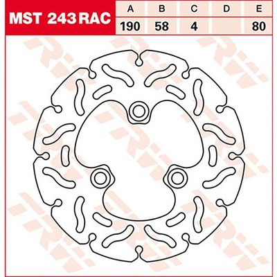 TRW Bremsscheibe (für: MBK Nitro 50 SA14 02-12 hinten )