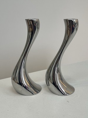 Georg Jensen Cobra Candle Holder Set