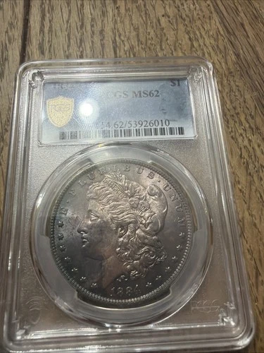 1884 O PCGS MS62 Toned Morgan Silver Dollar $1 Beautiful Toning