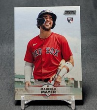 Marcelo Mayer Rookie RC 2025 Topps Stadium Club Baseball Card #74 Boston Red Sox. rookie card picture