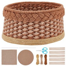 Macrame Basket Weaving kit Weaving Kit for Adults Beginners with Step-by-Step...