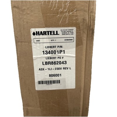 Liebert 134001P1 Condensate Pump & Motor 230V Hartell A3X-1LI-230V