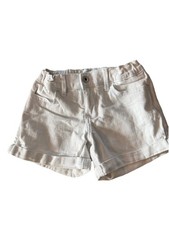 Abercrombie Kids Girls Mid Rise Cutoff MIDI Denim Shorts 9/10 White Shorts