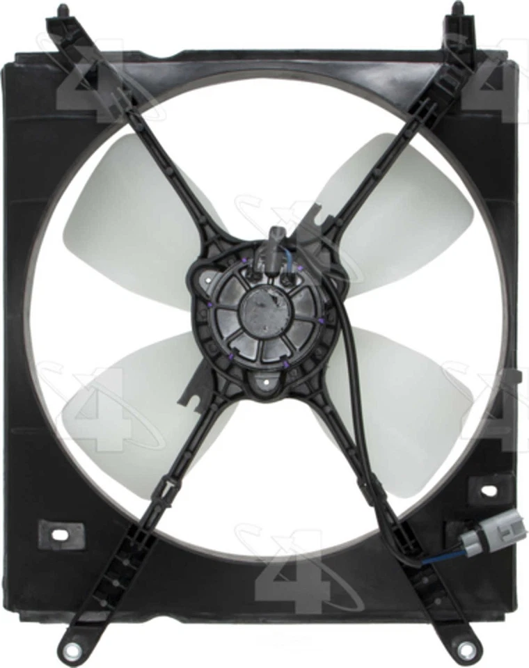 Левый вспомогательный вентилятор в сборе для 1997-1999 Toyota Camry 2,2 л 4 цилиндра 1998 75289 - Изображение 2 из 3