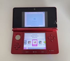 Nintendo 3DS Flame Red Console Handheld Loaded w/Pokemon Games - SHIPS TODAY