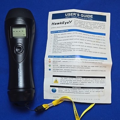Norcross Hawkeye H22PX Digital Handheld Sonar System TESTED