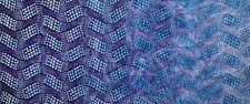 1 Yard Cut of Lunn Fabric Dotty Wave Ombre Batik 100 Cotton 3169 Grape Blue
