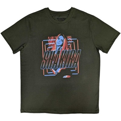 Shakira Squares And Logo lizenziert T-Shirt Herren