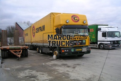 LKW Foto MAN F2000 Planensattelzug Niederlande gelb CENTRUM #b3pd
