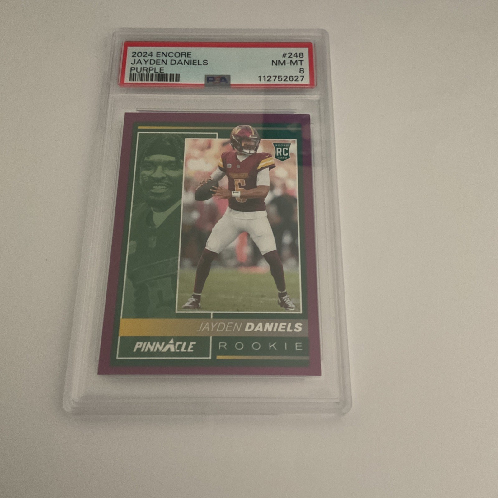 2024 Panini Encore - Rookies Jayden Daniels #248 Purple /75 (RC)