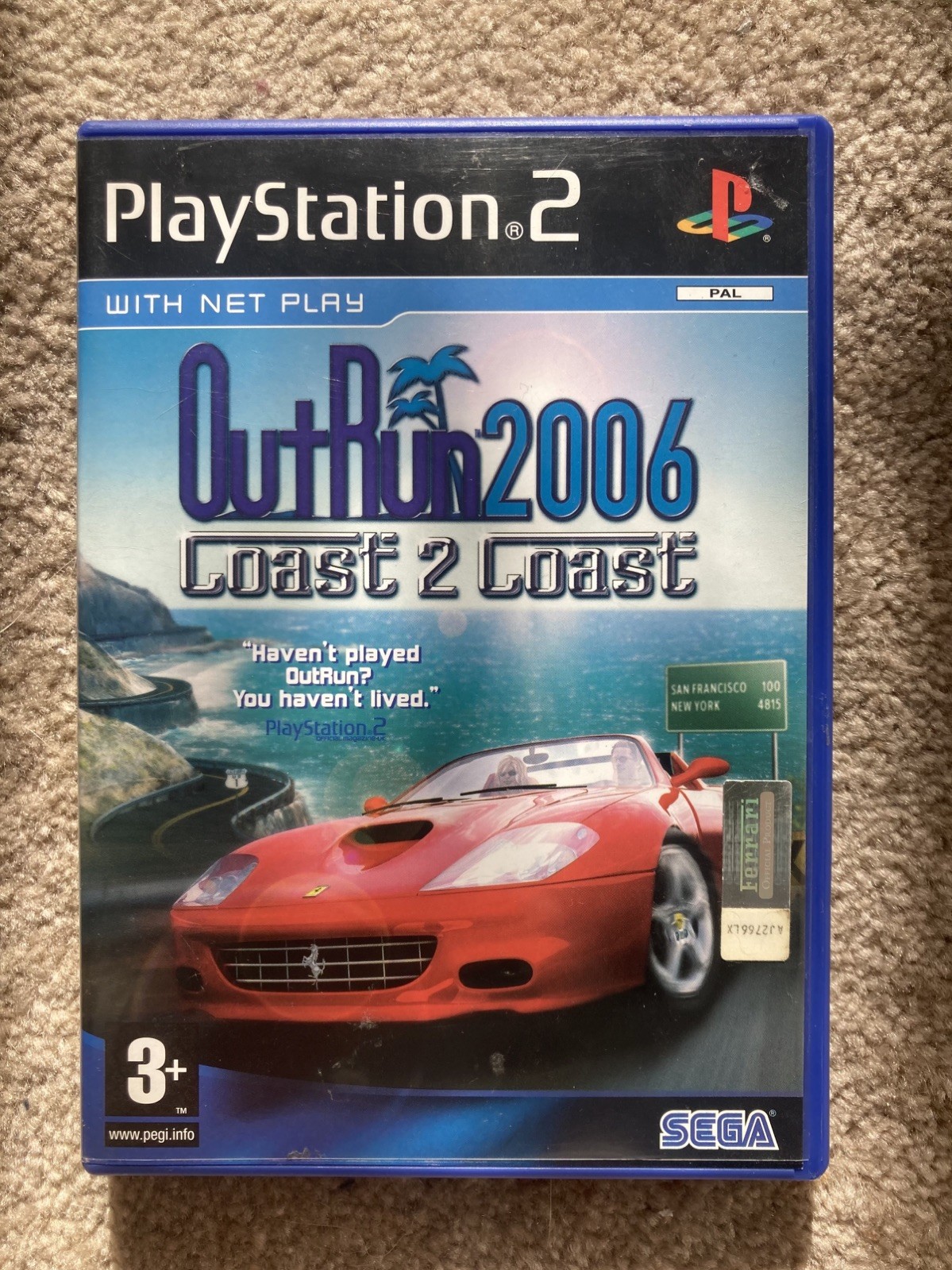 SEGA Outrun Coast 2 Coast PlayStation 2 Complete with Manual Tested and Working 
