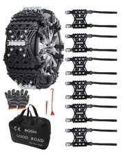 Kyx Tire Chains For Carsuvpickup Truks Adjustable Universal Emergency Snow...