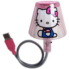 Hello Kitty USB Pink Gooseneck Laptop Lamp Illuminate your Keyboard Sakar 20109