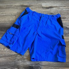 Mojo Sportswear Mens Blue Board Shorts Fishing Size 34