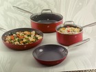 Guy Fieri Flavortown 6 Pc Ceramic Cookware Set RED! — photo 4