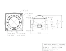 Track Ball 2 inch Arcade Game Trackball for Jamma 60-IN-1 Jamma iCade PCB board