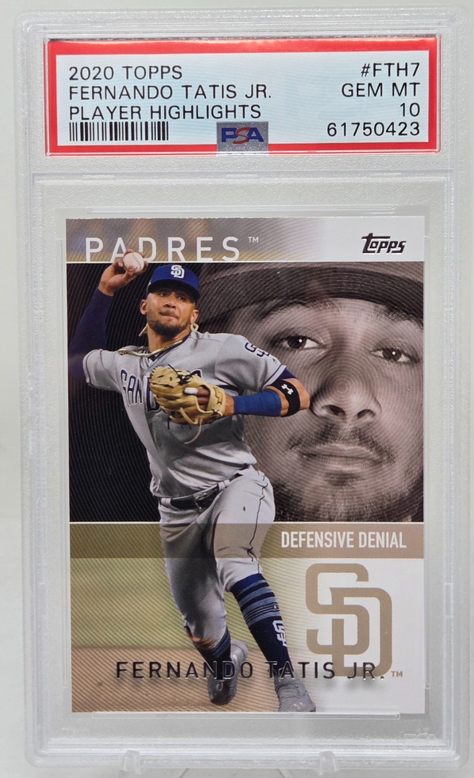 2020 Topps Highlights #7 FERNANDO TATIS JR Pop 2 CARD PSA 10 GEM MINT view 1