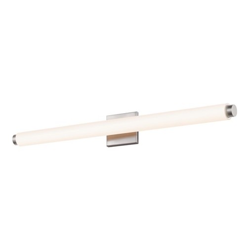 Sonneman 2432-DT Nickel Tubo Slim 33.5" Led Bathroom Bath Bar With Drum Trim