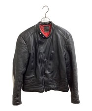 Leather Biker Jacket Men's Size M Black