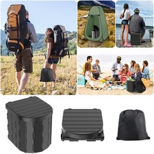 Portable Travel Folding Toilet ABS Mobile Seat Outdoor Camping Trip With 20 Bags