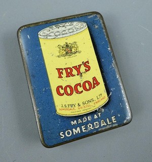 Vintage Fry’s Cocoa Tin Sample Vesta Case c1900