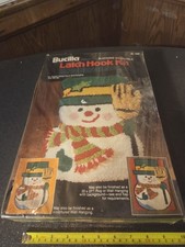 Bucilla Mr. Frosty Latch Hook Kit ByPre-Cut Yarn Pattern/Chart Jolly Snowman