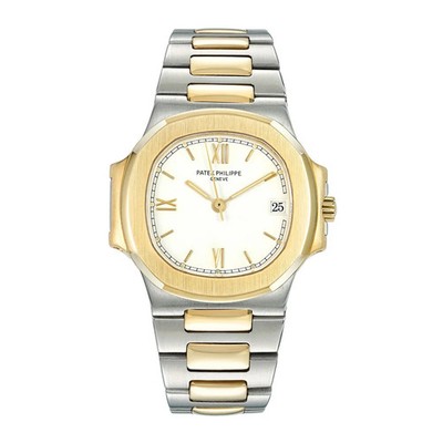 Patek Philippe Nautilus Watch 36MM White Index Hour Markers Dial Yellow Gold