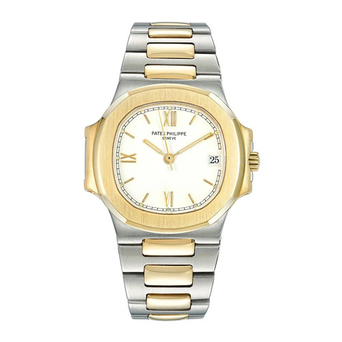 Patek Philippe Nautilus Watch 36MM White Index Hour Markers Di...